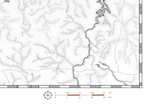 fort peck lake map wall art